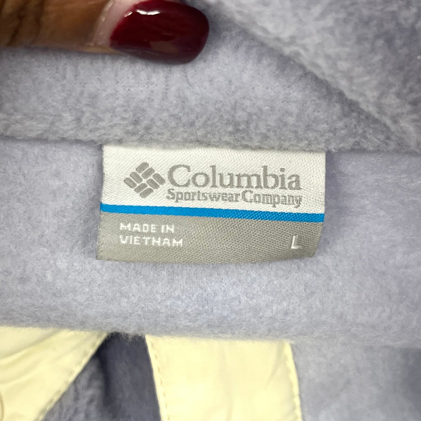 Jacket Fleece By Columbia In Purple, Size: L