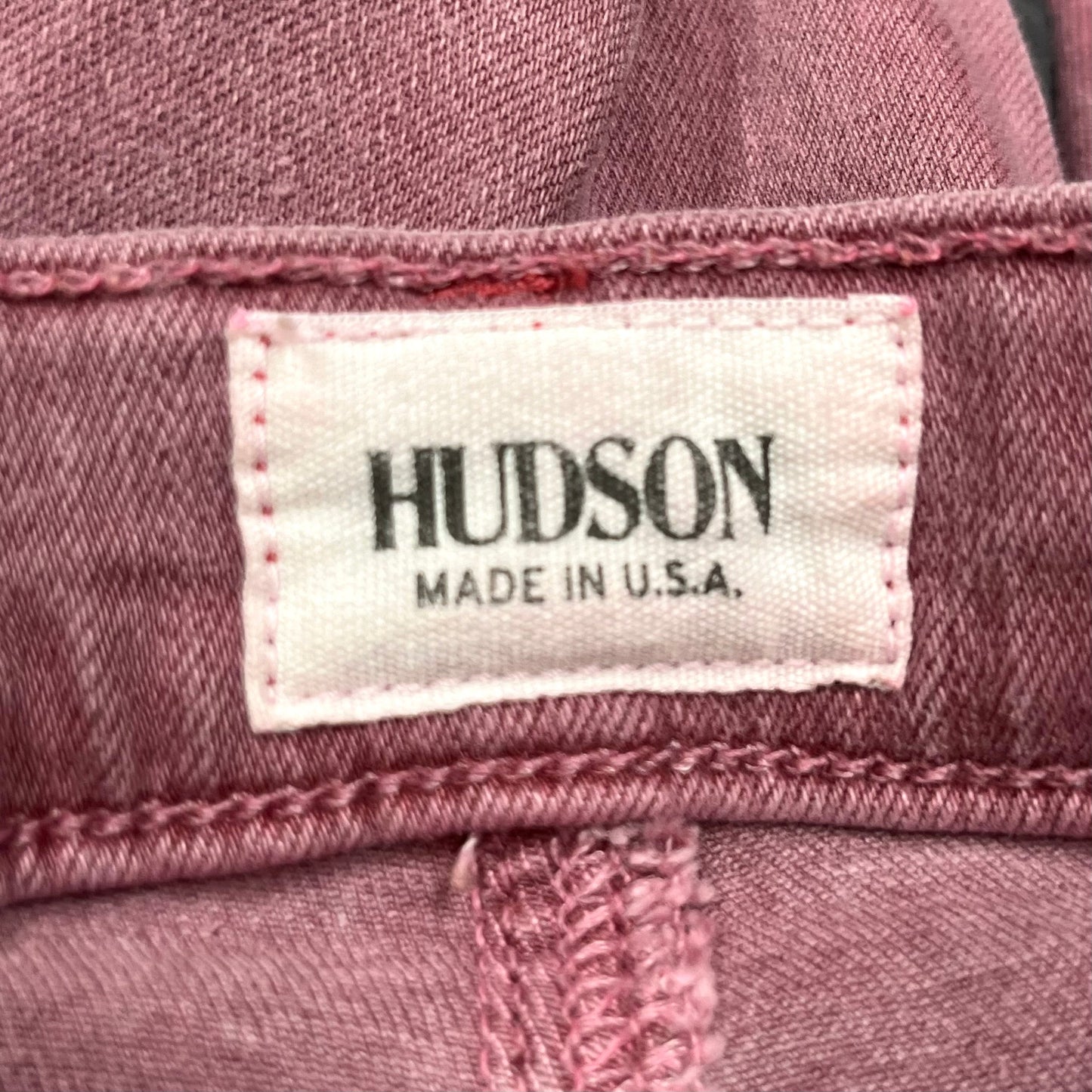 Jeans Flared By Hudson In Red Denim, Size: 0