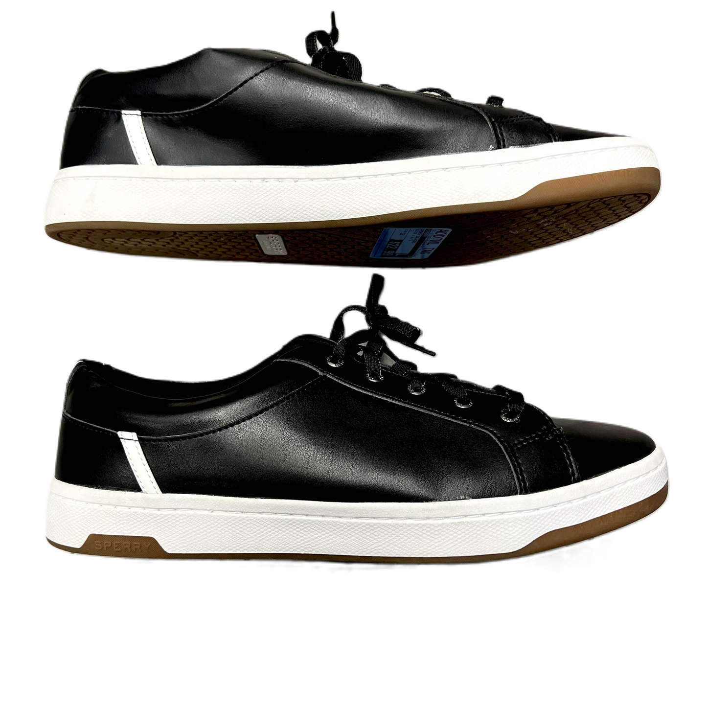 Shoes Sneakers By Sperry In Black & White, Size: 12