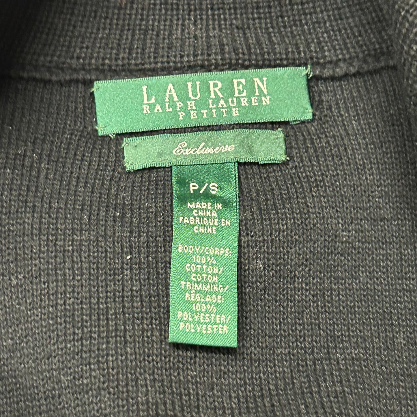 Jacket Other By Lauren By Ralph Lauren In Black, Size: Sp