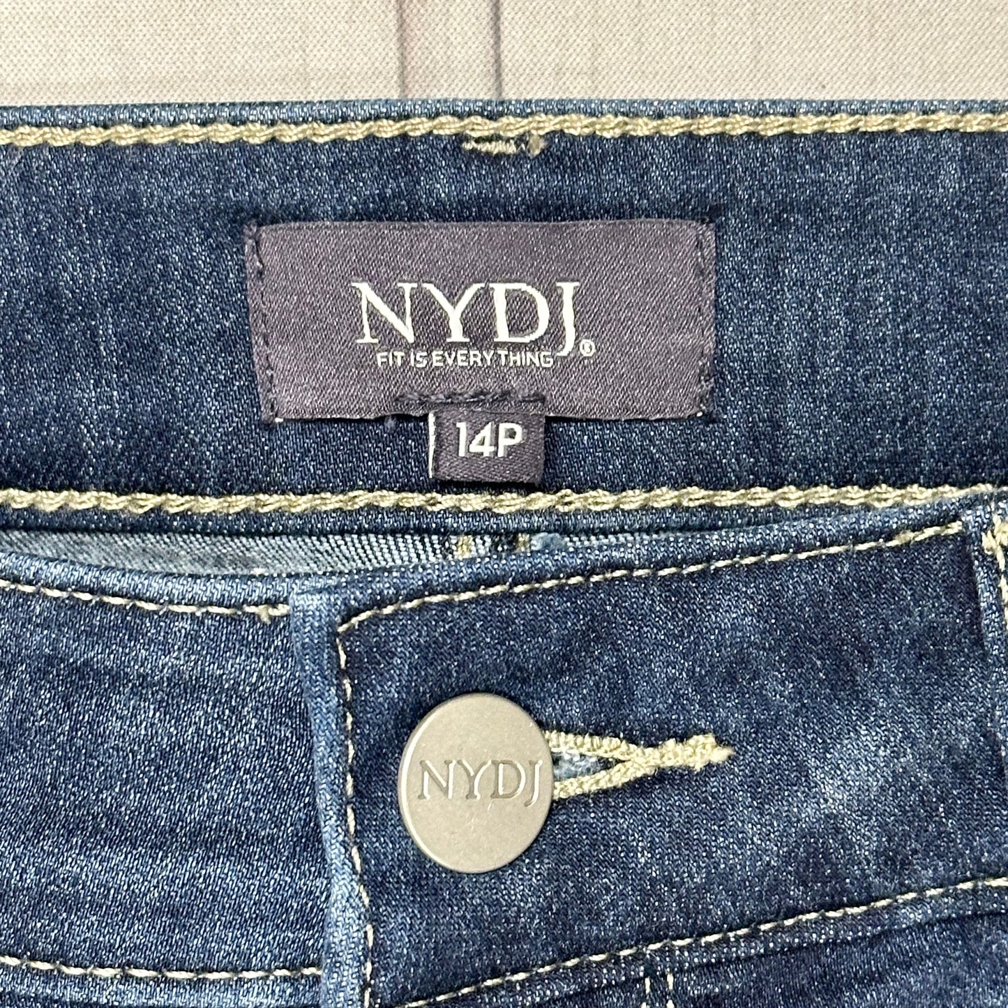 Jeans Designer By Not Your Daughters Jeans In Blue Denim, Size: 14