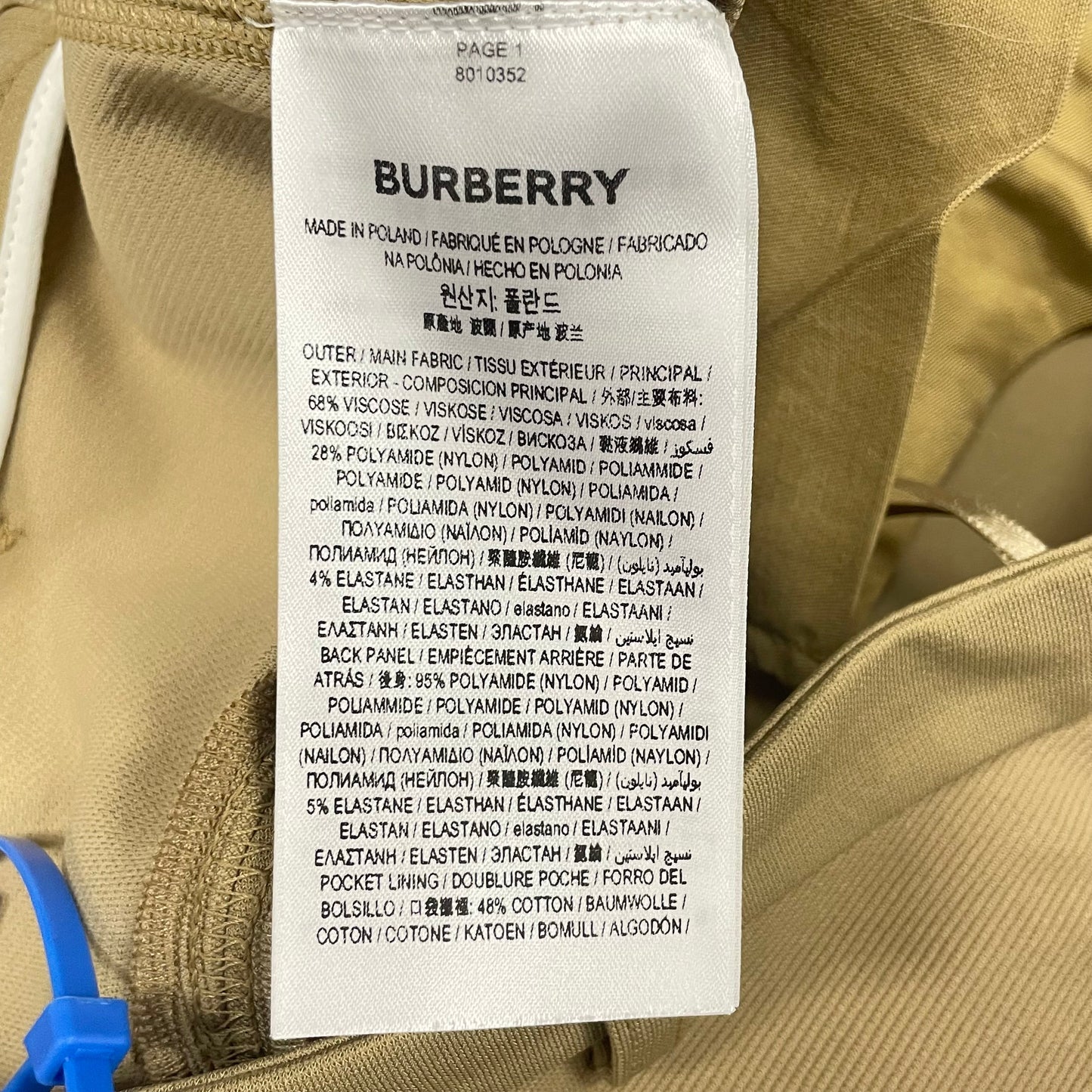 Pants Luxury Designer By Burberry  Size: 2
