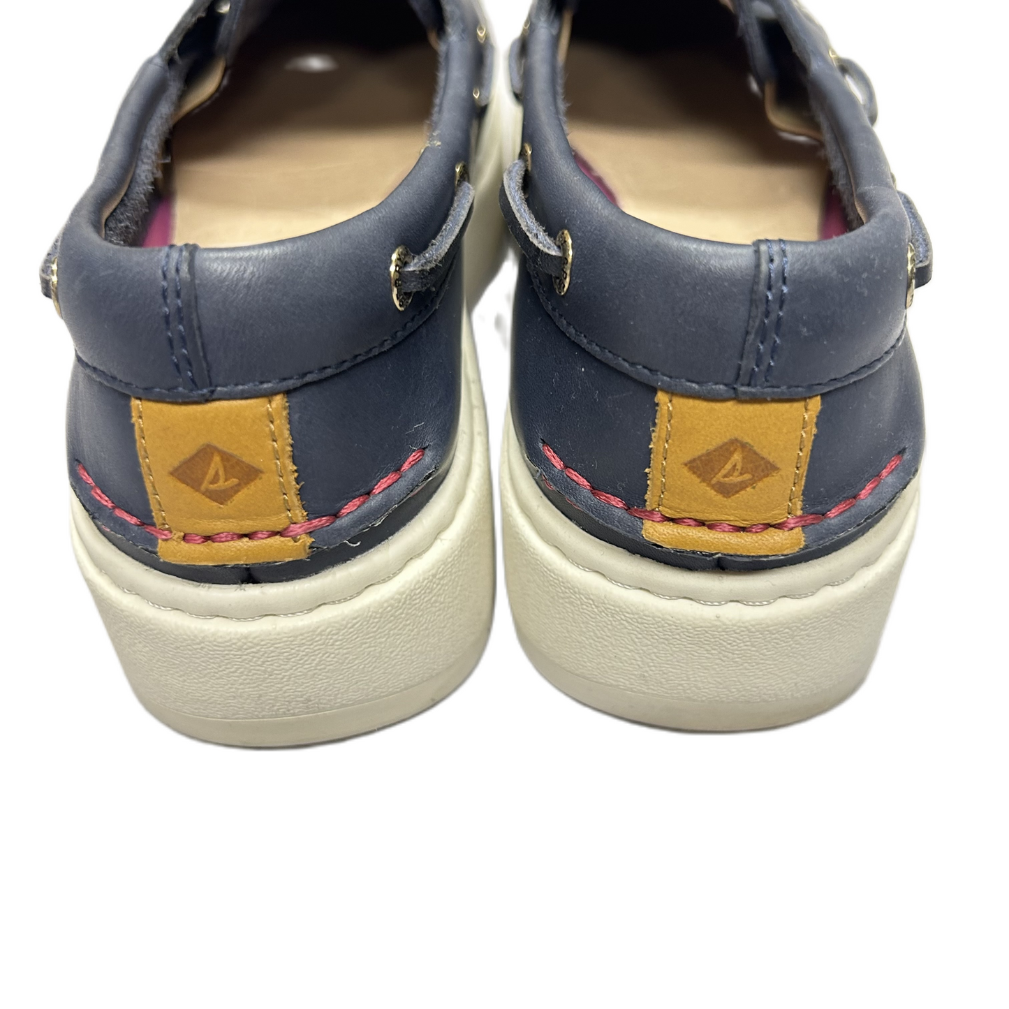 Navy Shoes Heels Platform By Sperry, Size: 6