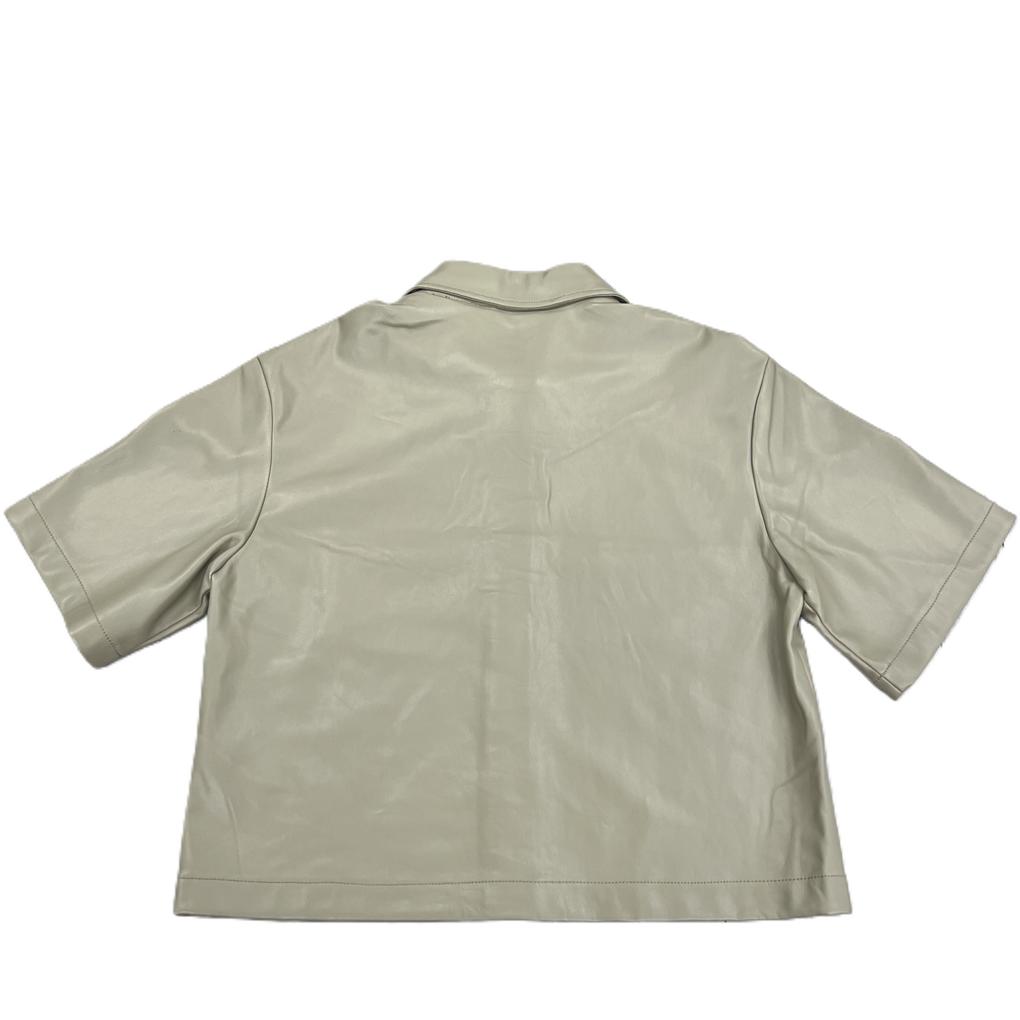 Top Short Sleeve By Topshop In Green, Size: M