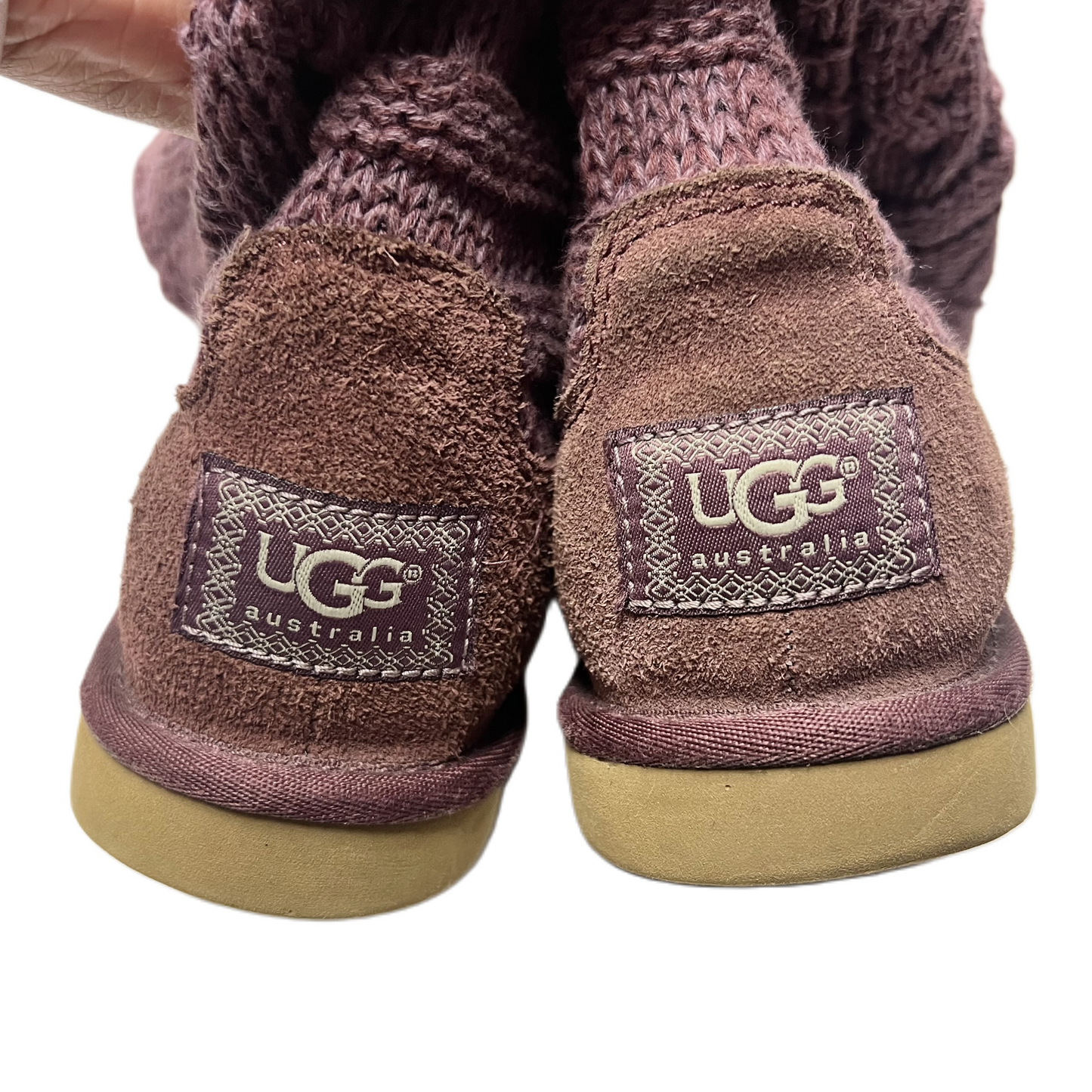 Boots Designer By Ugg In Purple, Size: 6