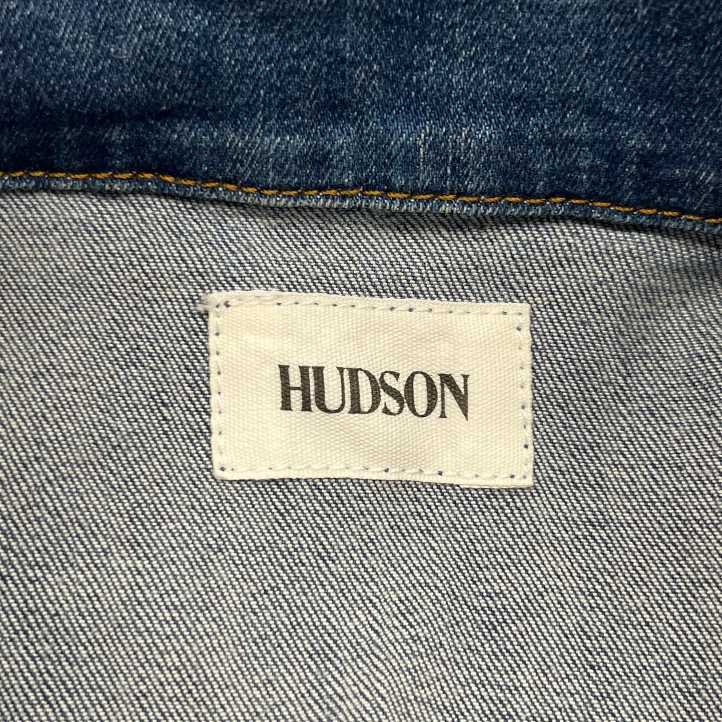 Jacket Denim By Hudson In Blue Denim, Size: M