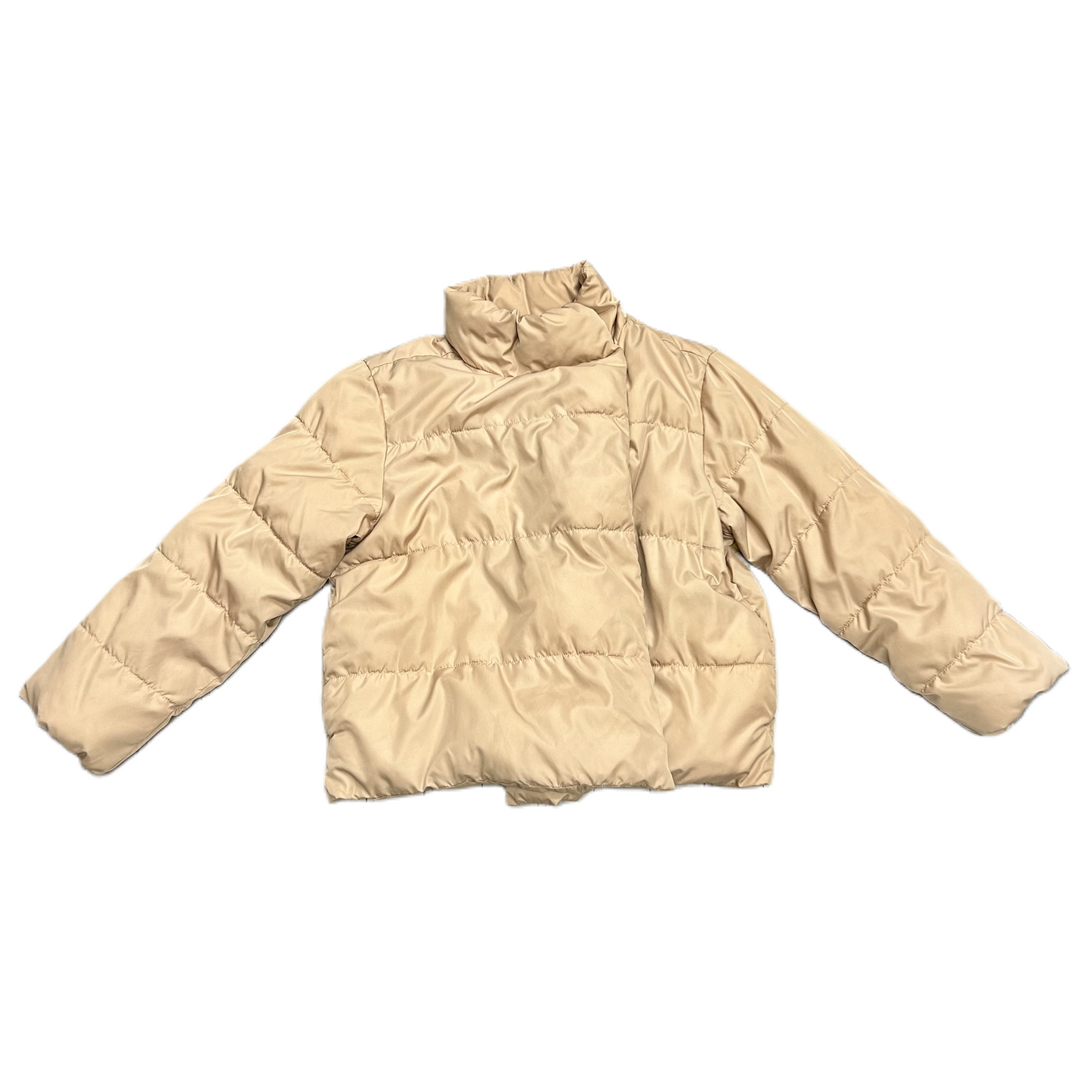 Jacket Puffer & Quilted By Old Navy In Tan, Size: L