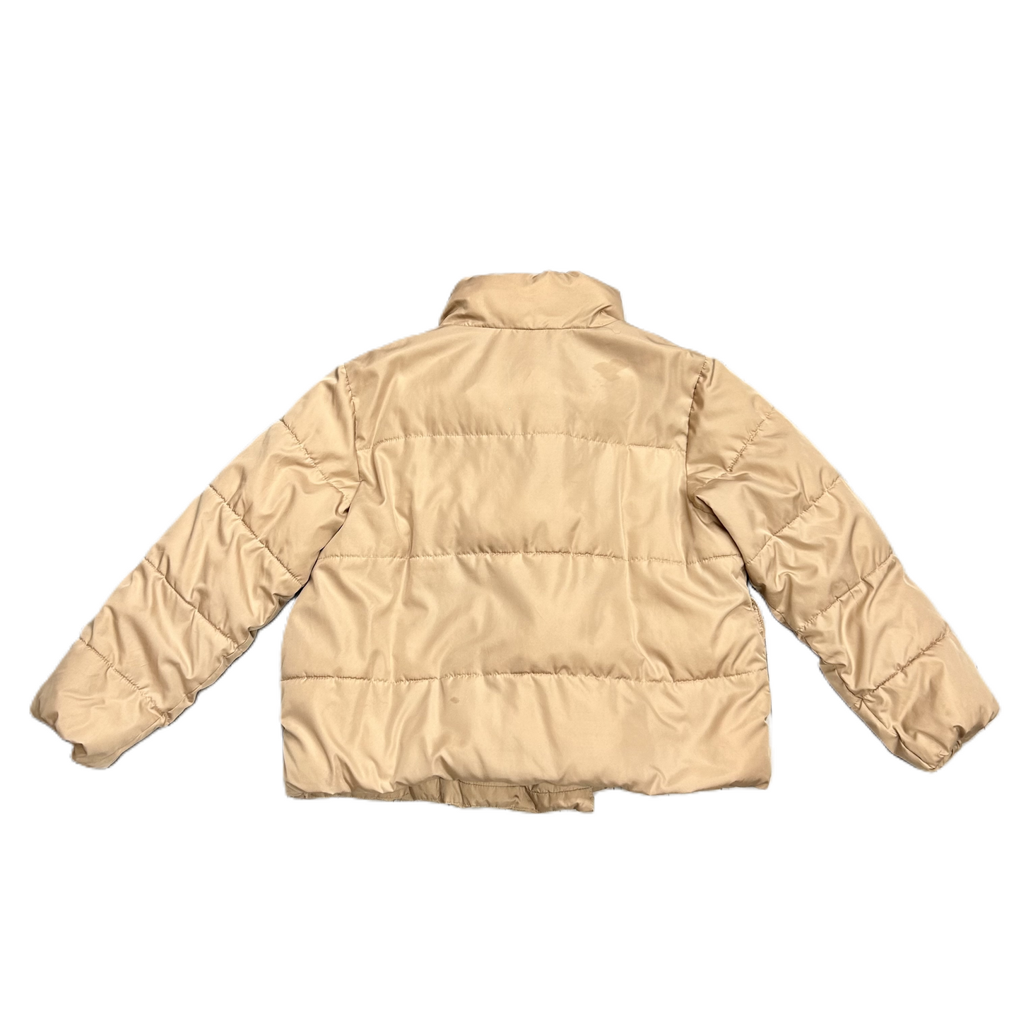 Jacket Puffer & Quilted By Old Navy In Tan, Size: L