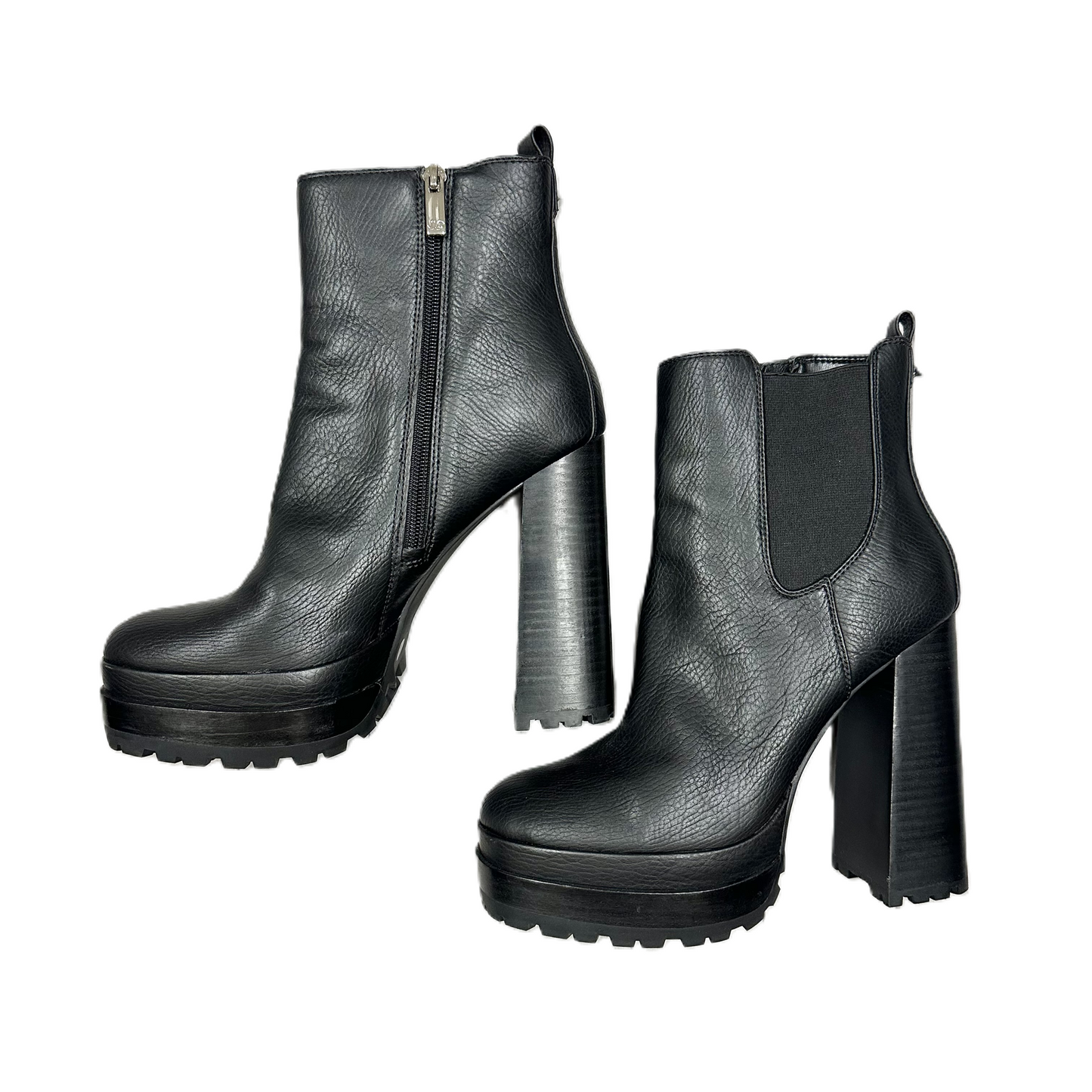 Boots Ankle Heels By Jennifer Lopez In Black, Size: 8.5