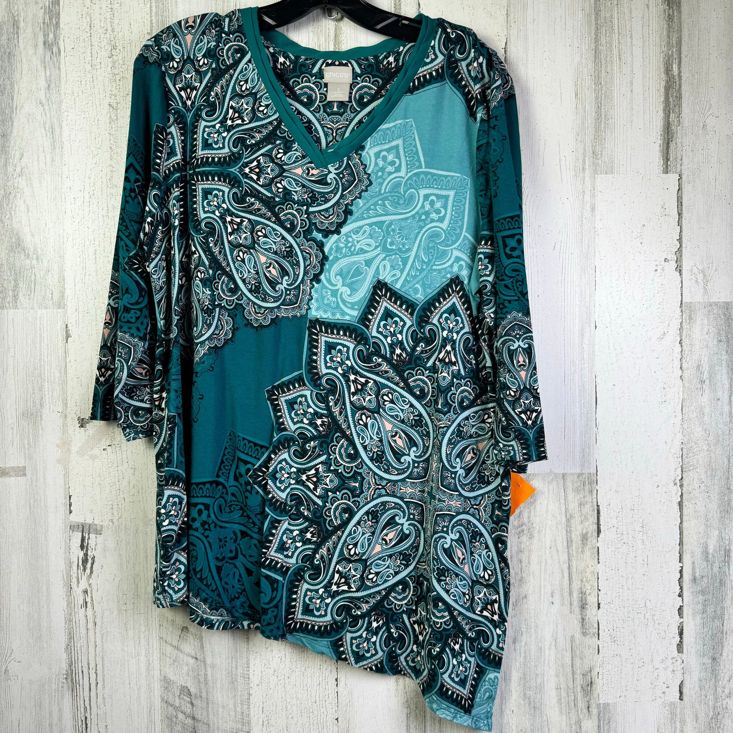 Top 3/4 Sleeve By Chicos O  Size: L