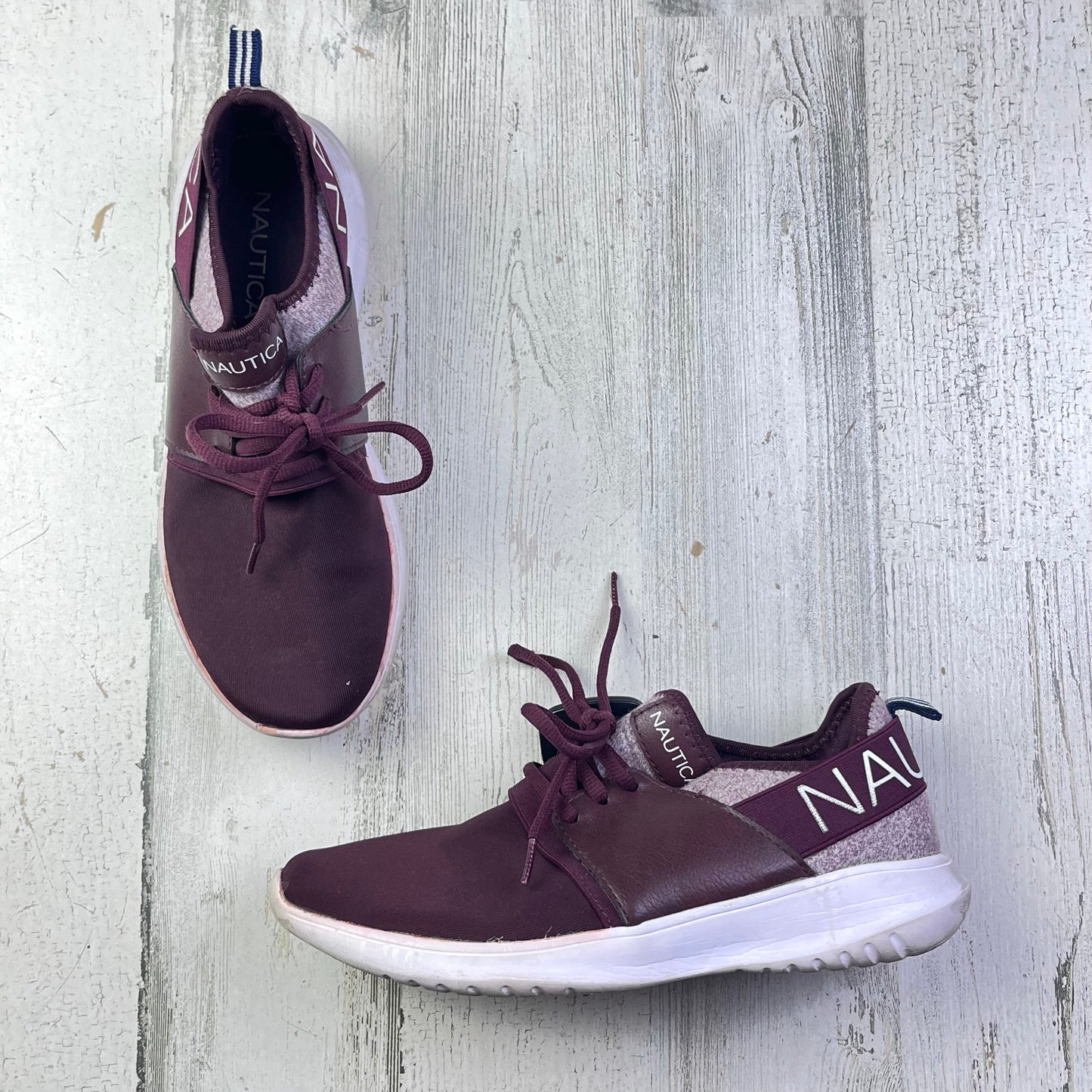 Shoes Athletic By Nautica In Burgundy, Size: 8.5