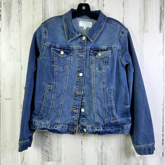 Jacket Denim By Time And Tru In Blue Denim, Size: M