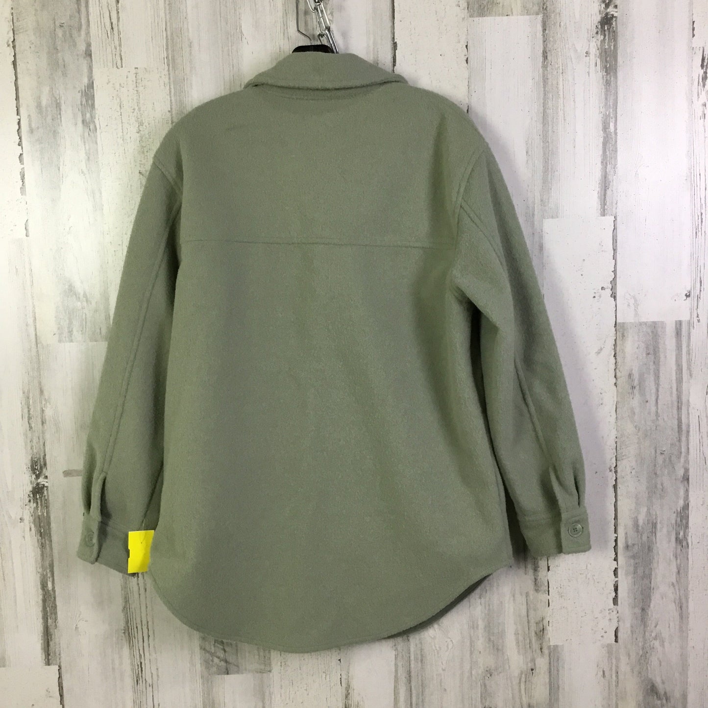 Jacket Shirt By Joie In Green, Size: M