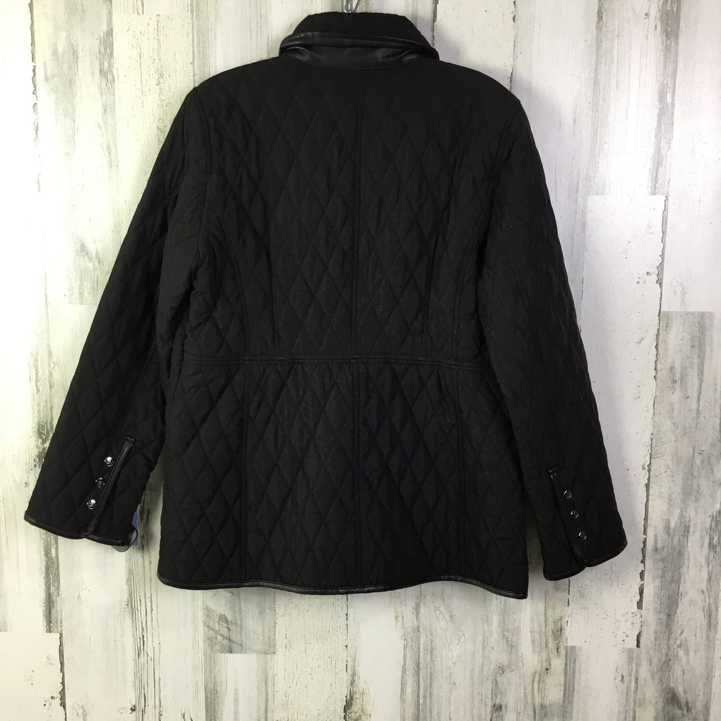 Coat Puffer & Quilted By Chicos In Black, Size: M