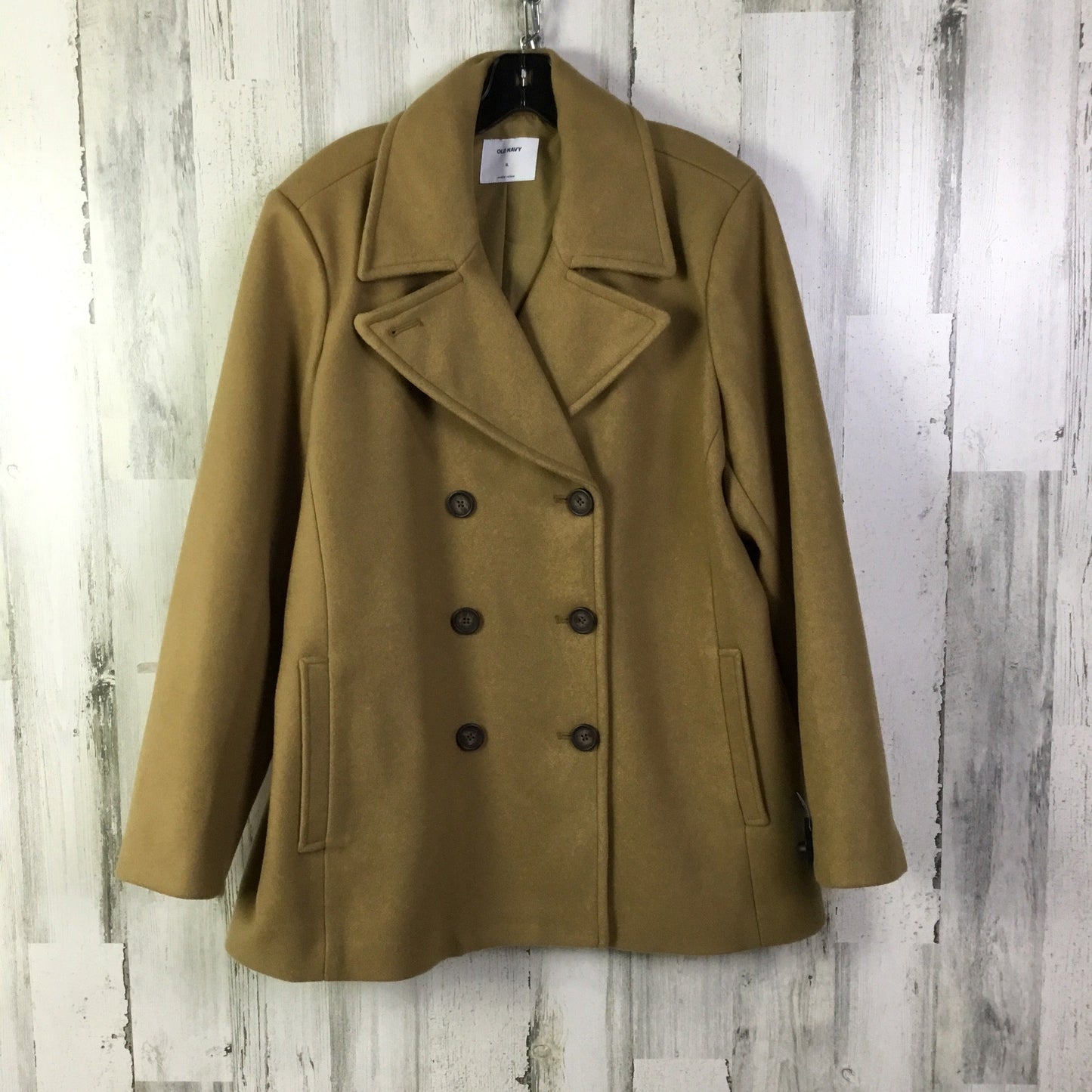 Coat Peacoat By Old Navy In Tan, Size: Xl