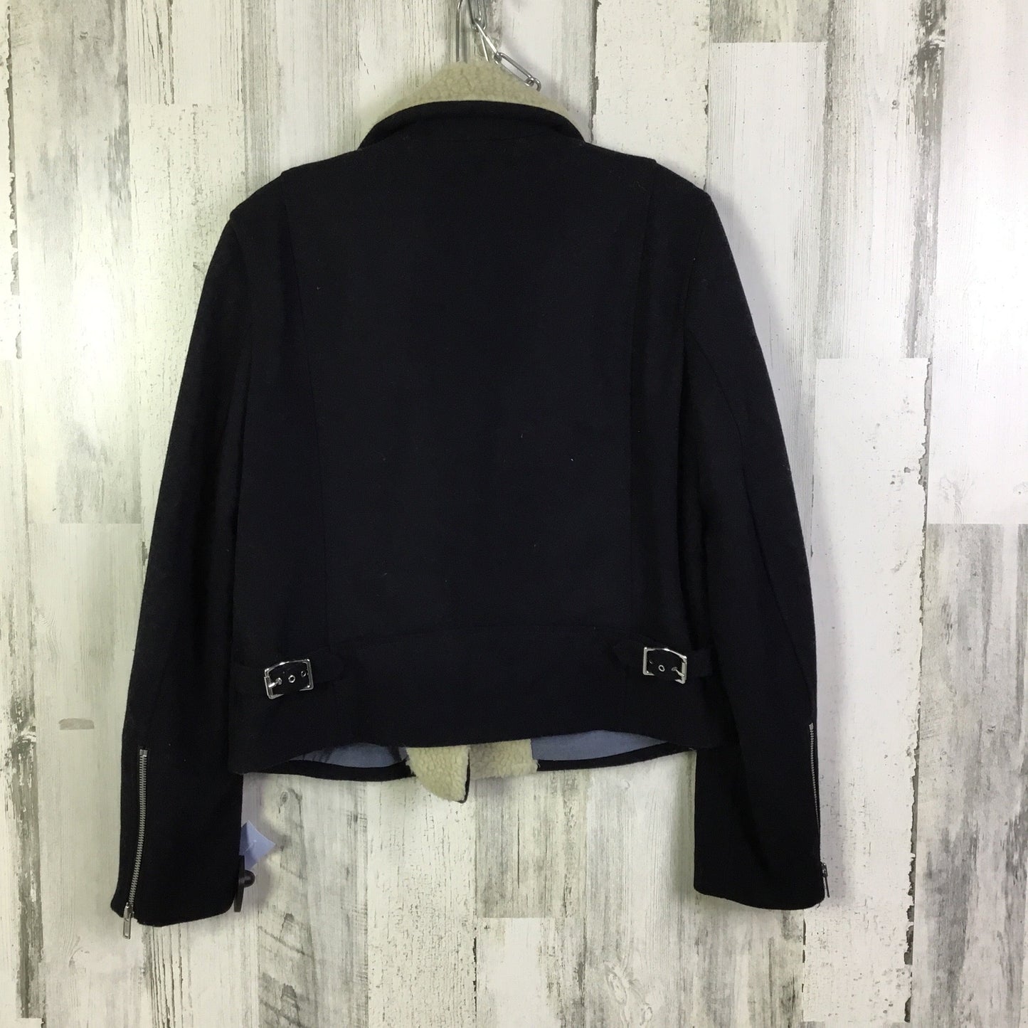 Jacket Moto By Gap In Navy, Size: M