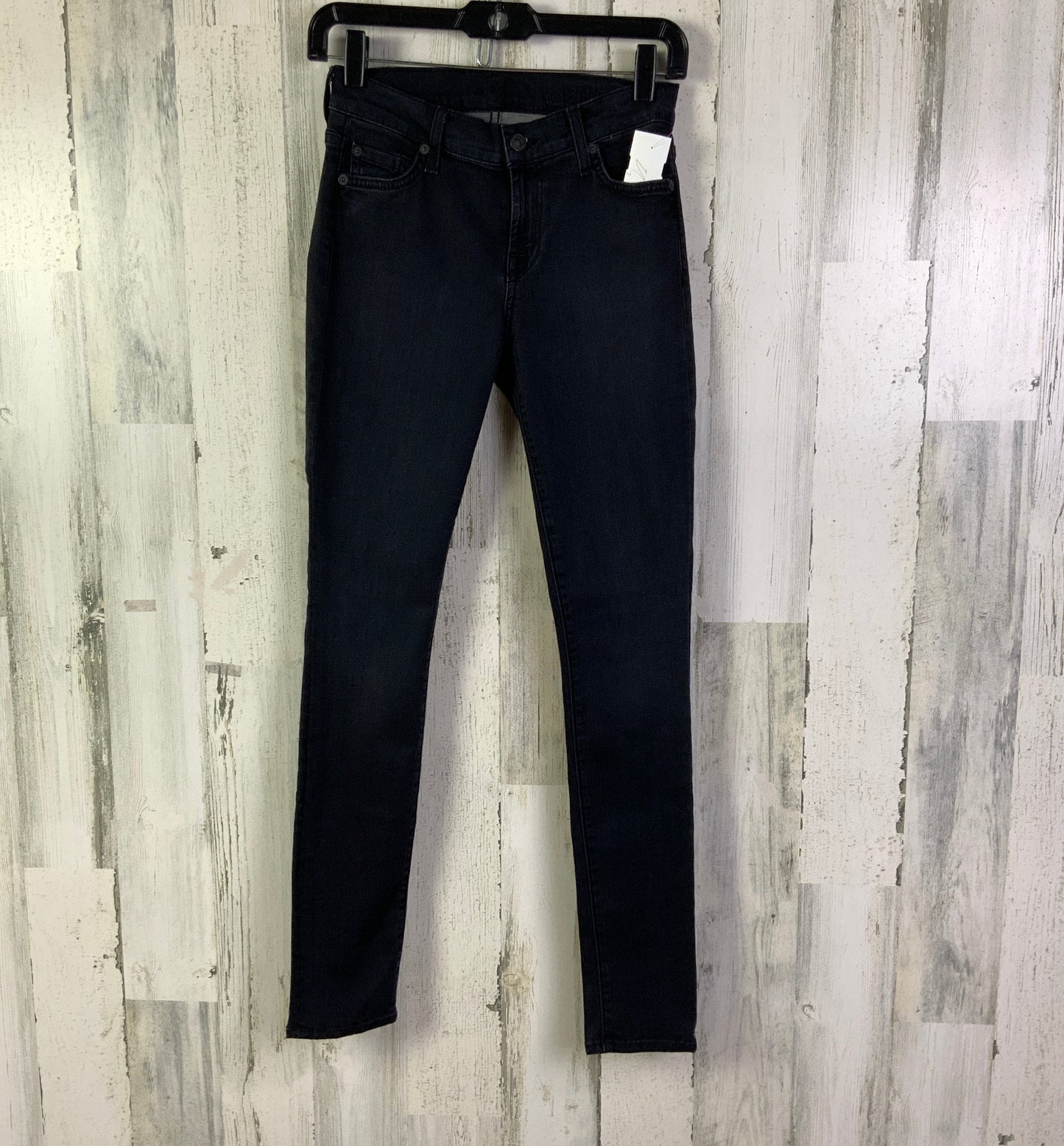 Jeans Skinny By Seven 7 In Black, Size: 0