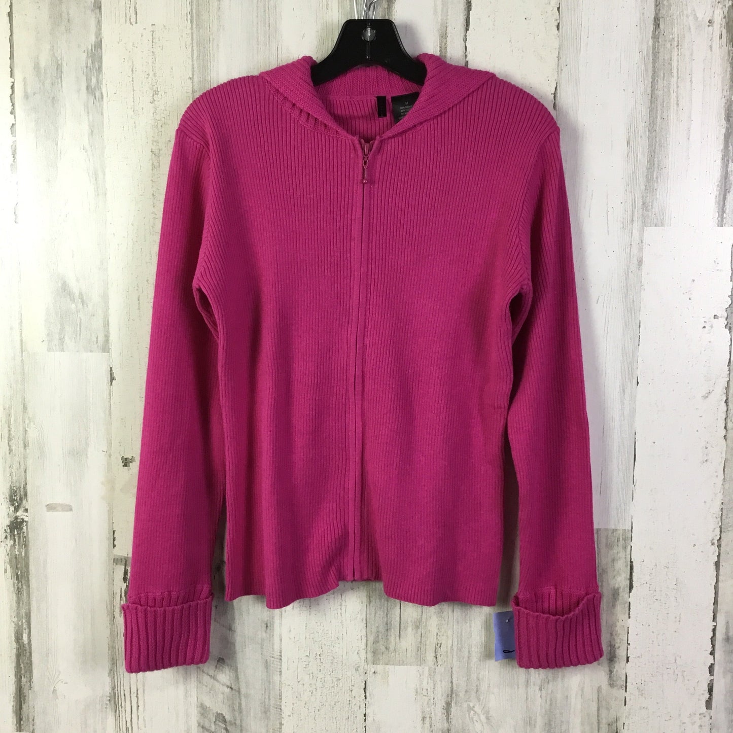 Sweater Cardigan By Clothes Mentor In Pink, Size: M