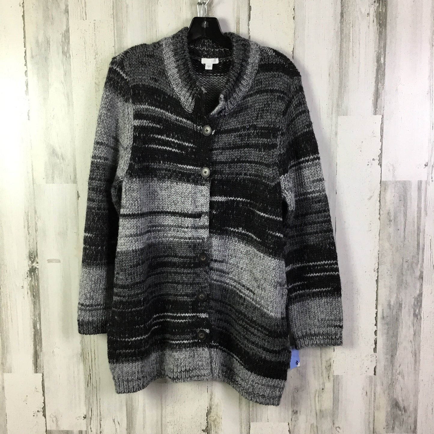 Sweater Cardigan By J. Jill In Grey, Size: M