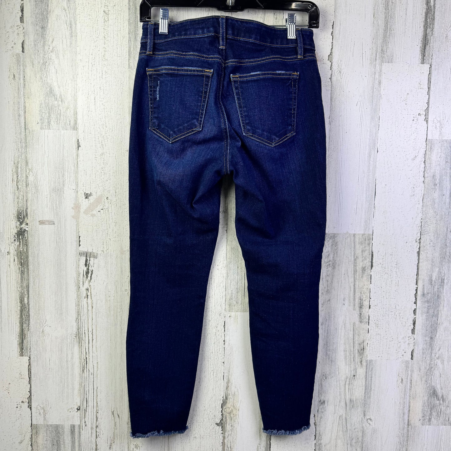 Jeans Skinny By Loft In Blue Denim, Size: 4