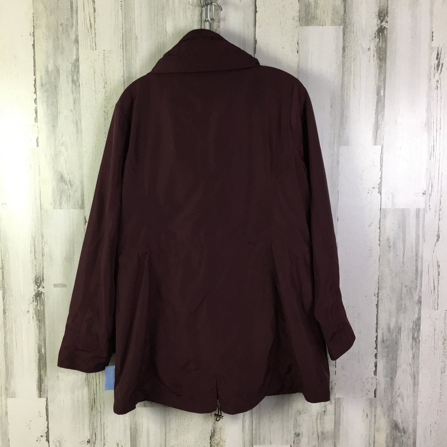 Coat Raincoat By Michael By Michael Kors In Maroon, Size: L