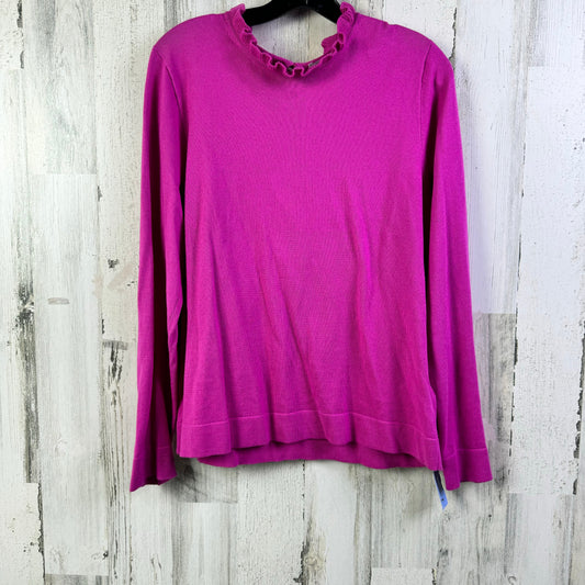 Top Long Sleeve By J. Crew In Pink, Size: L