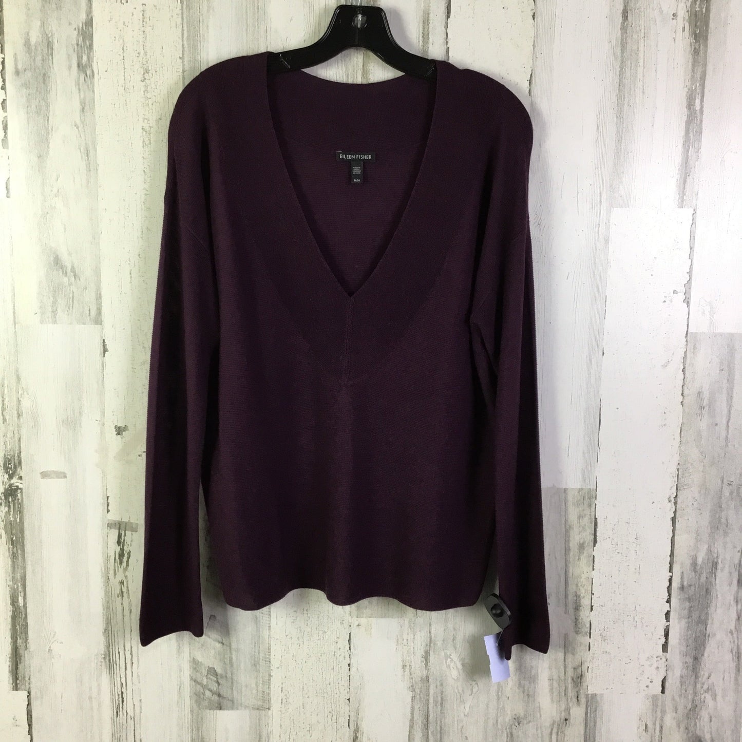 Sweater By Eileen Fisher In Purple, Size: M