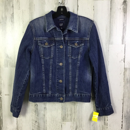 Jacket Denim By Gap In Blue Denim, Size: M