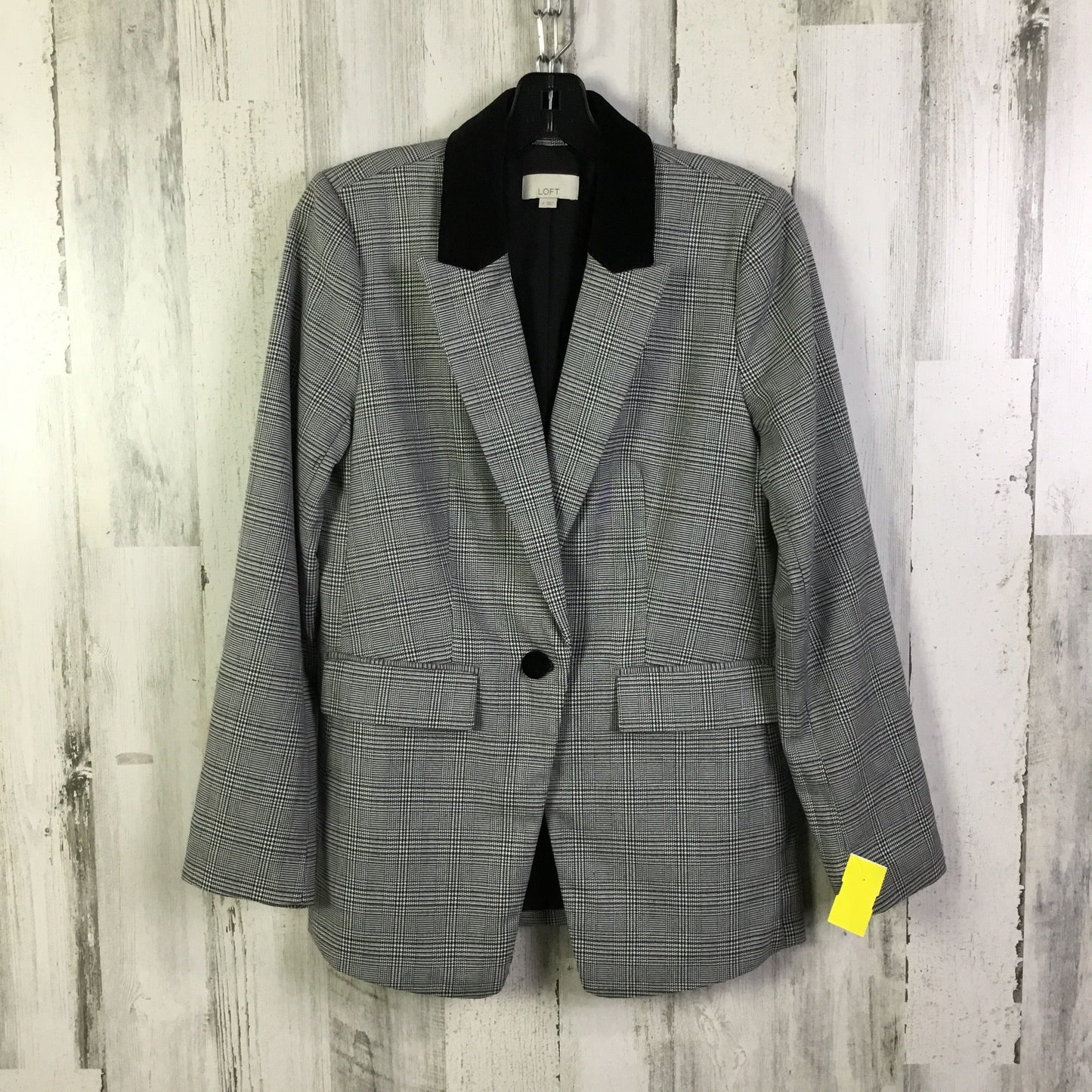 Blazer By Loft In Black & White, Size: Xs