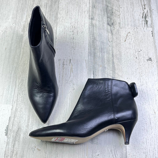 Boots Ankle Heels By Sam Edelman In Black, Size: 9.5