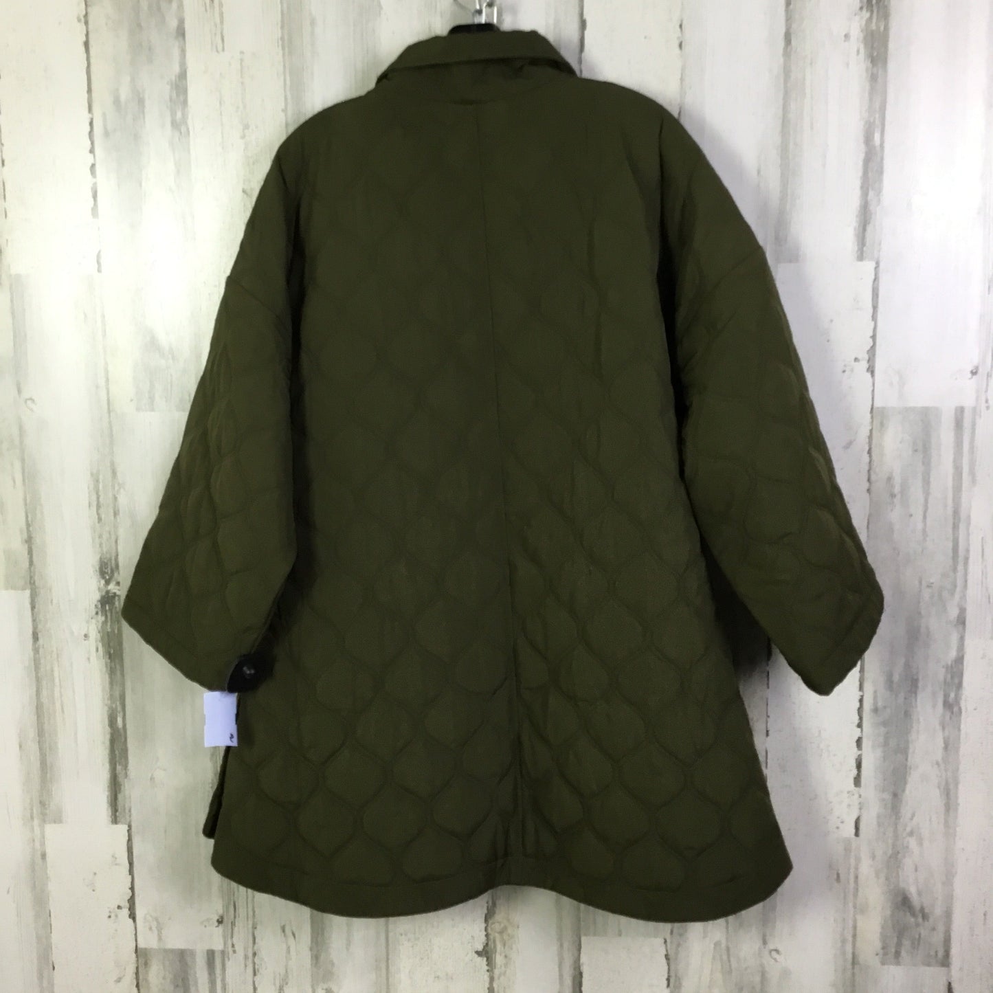 Coat Puffer & Quilted By Talbots In Green, Size: M