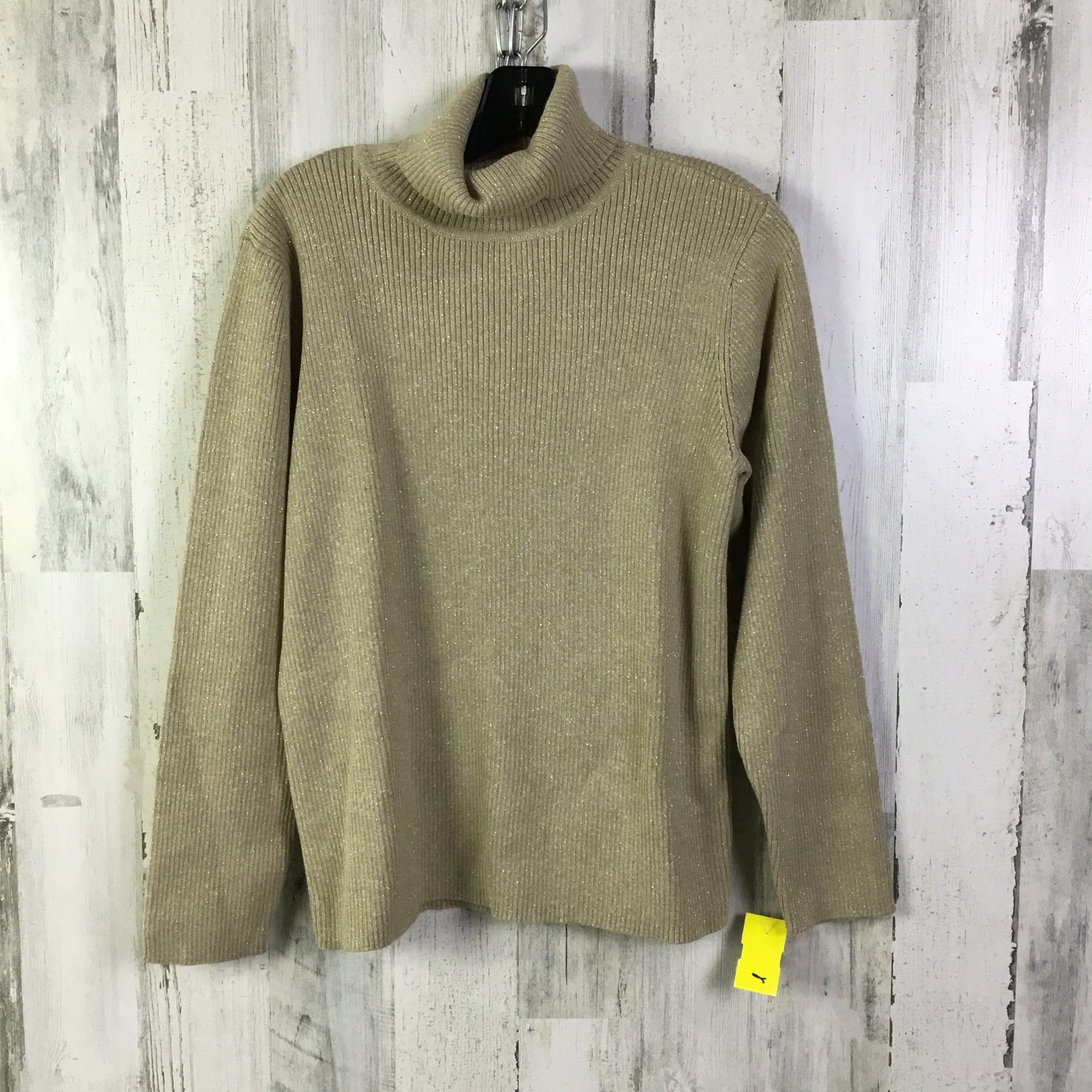 Sweater By Liz Claiborne In Gold, Size: Xl