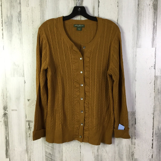 Cardigan By Eddie Bauer In Tan, Size: Xl