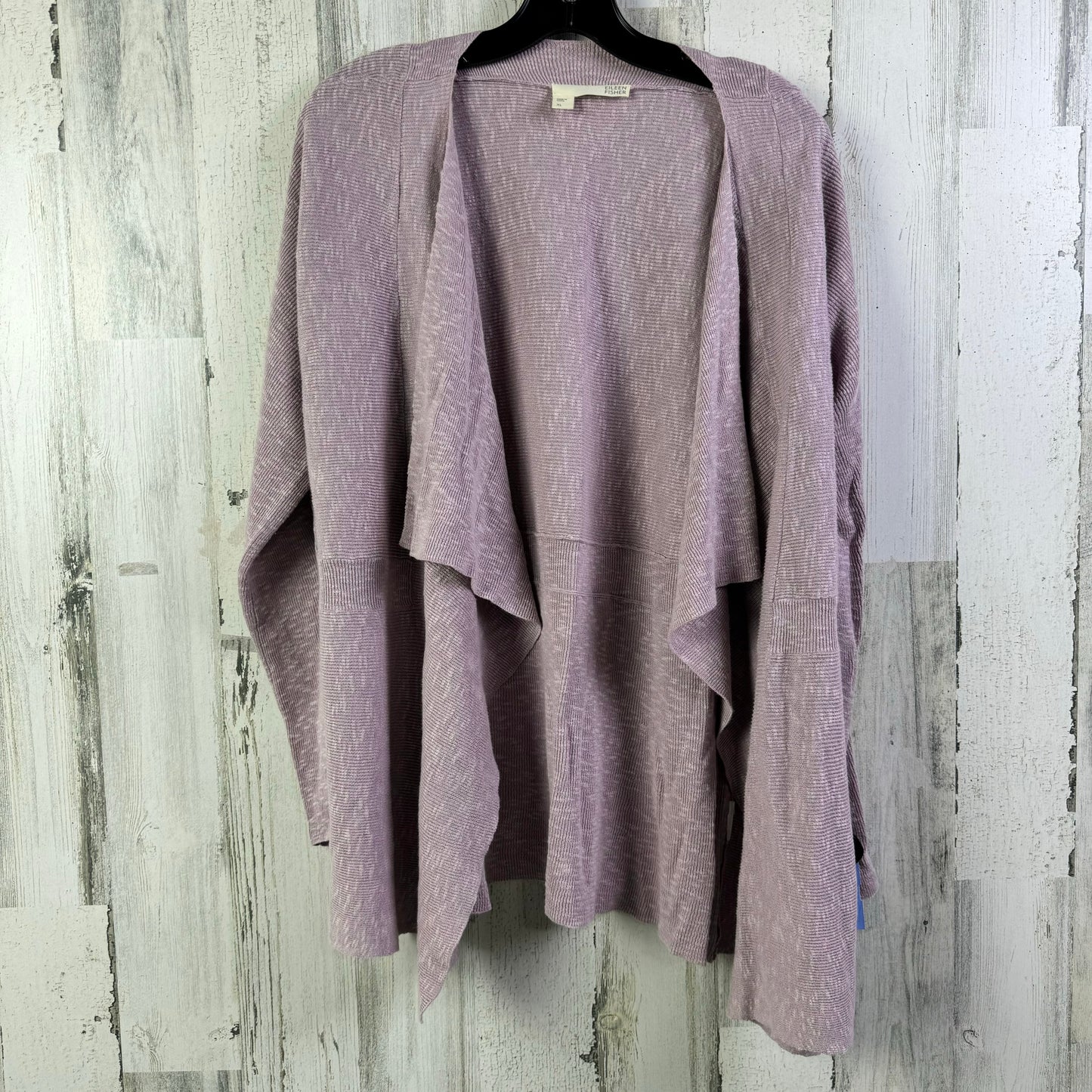 Cardigan By Eileen Fisher In Purple, Size: Xl