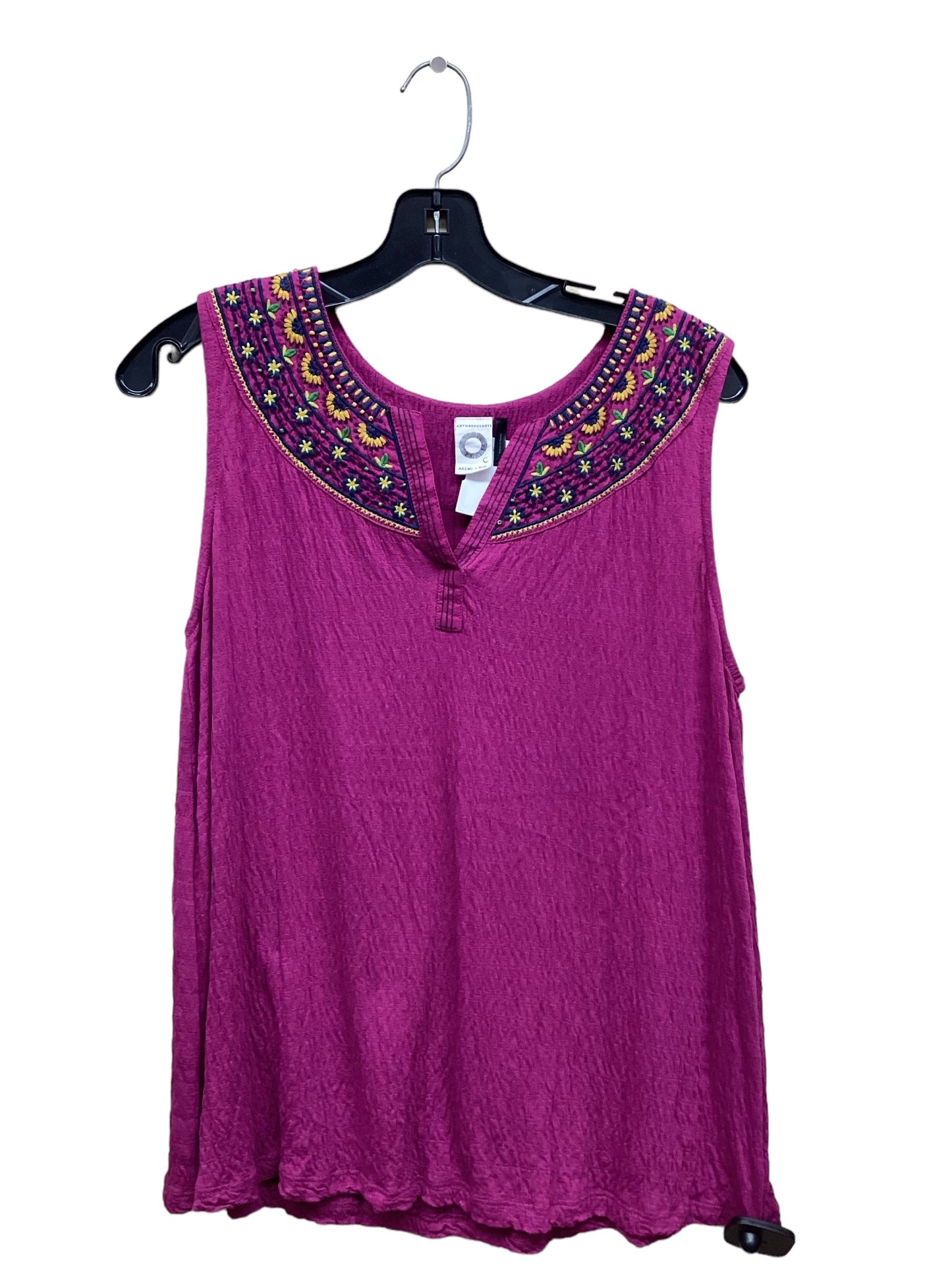 Purple Top Sleeveless Anthropologie, Size S