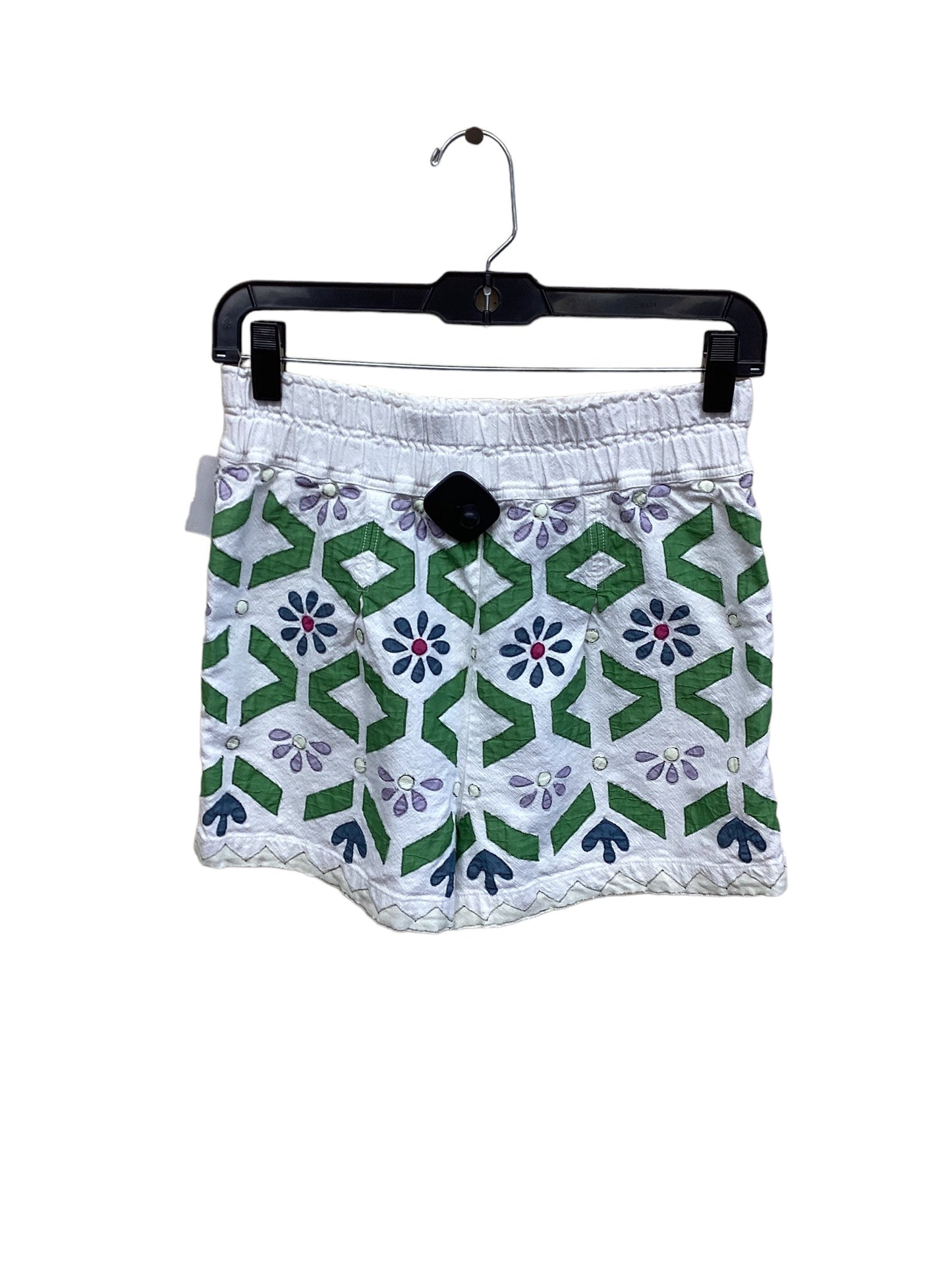 Green & White Shorts Anthropologie, Size Xs