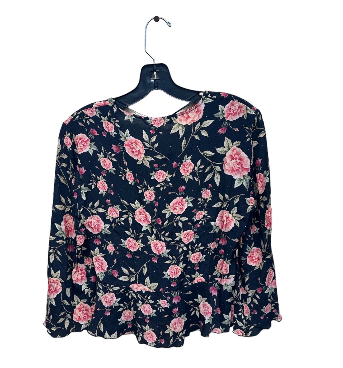 Floral Print Top Long Sleeve Zara Women, Size M