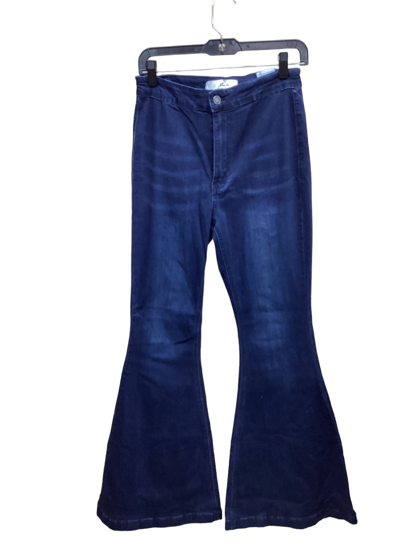 Jeans Flared By Kancan In Blue Denim, Size: 6