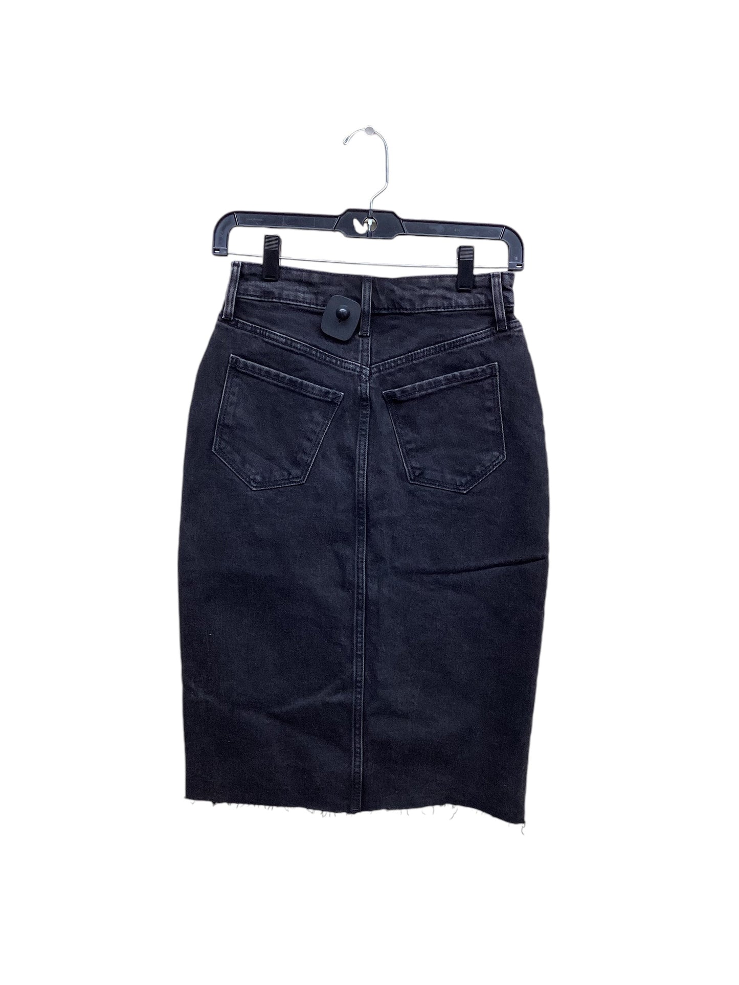 Skirt Maxi By Old Navy In Black Denim, Size: 0