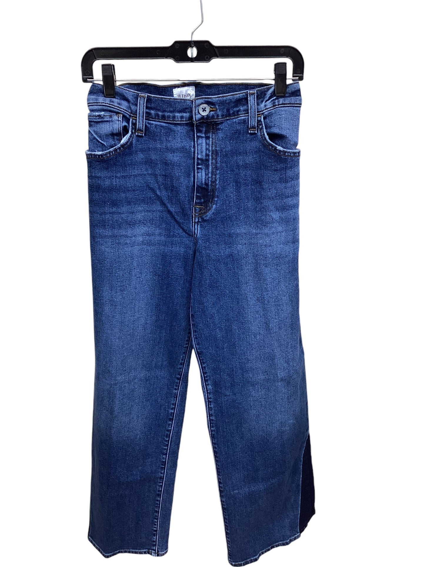 Jeans Straight By Hudson In Blue Denim, Size: 16