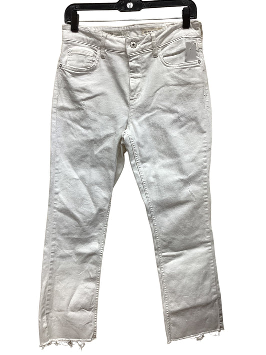 Jeans Boot Cut By Pilcro In White Denim, Size: 8