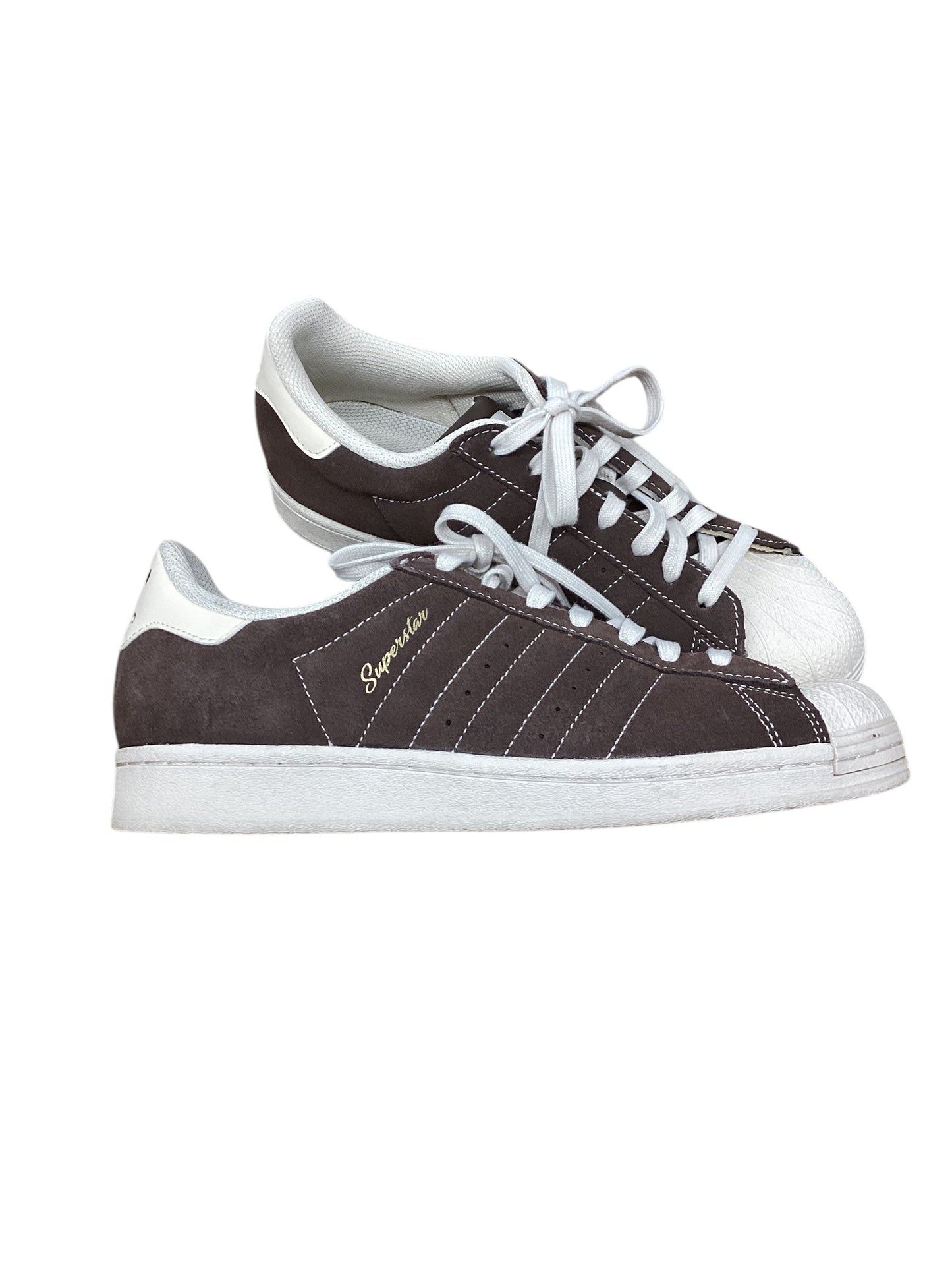 Shoes Sneakers By Adidas In Brown & Cream, Size: 9