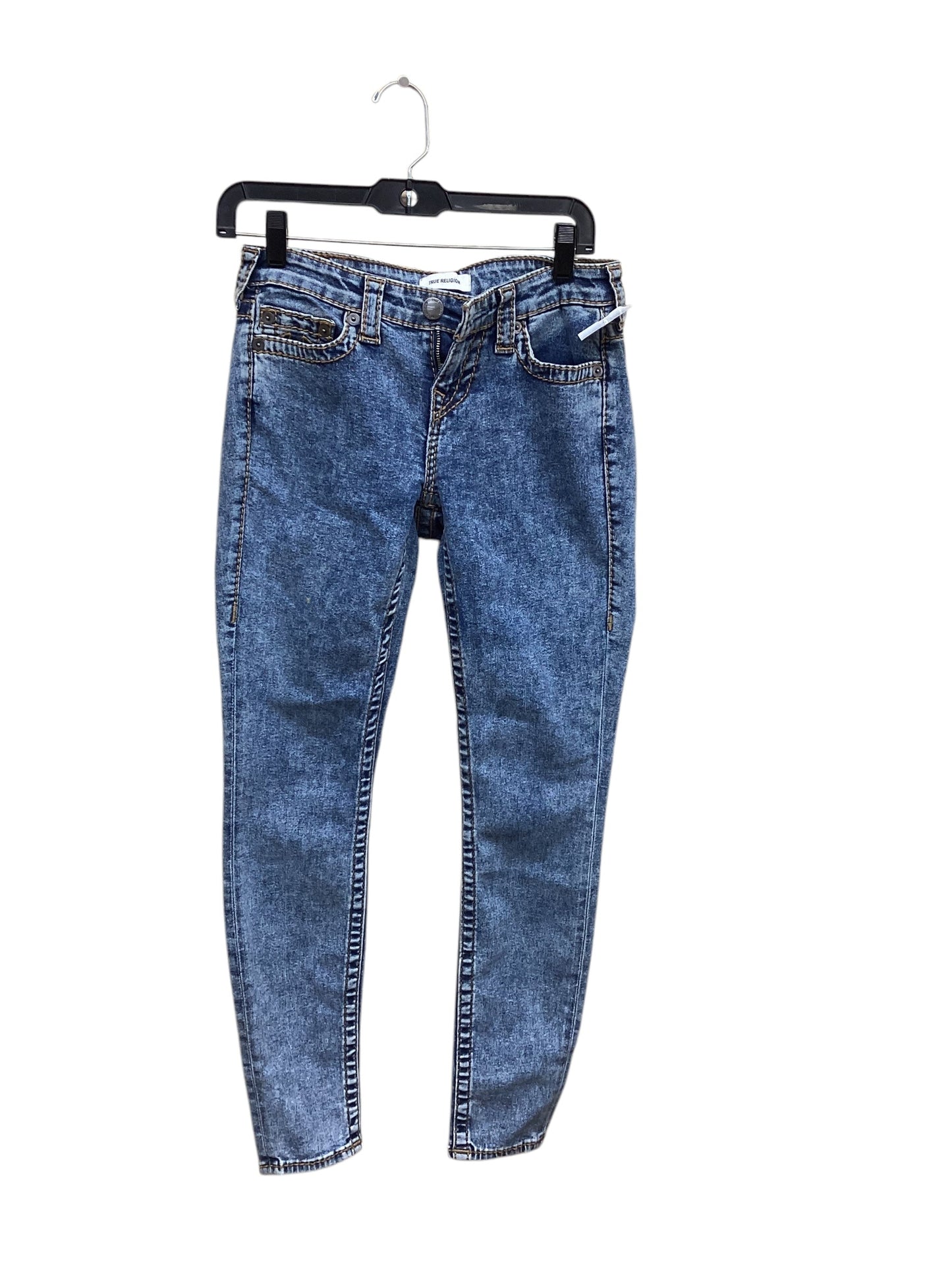 Jeans Skinny By True Religion In Blue Denim, Size: 2