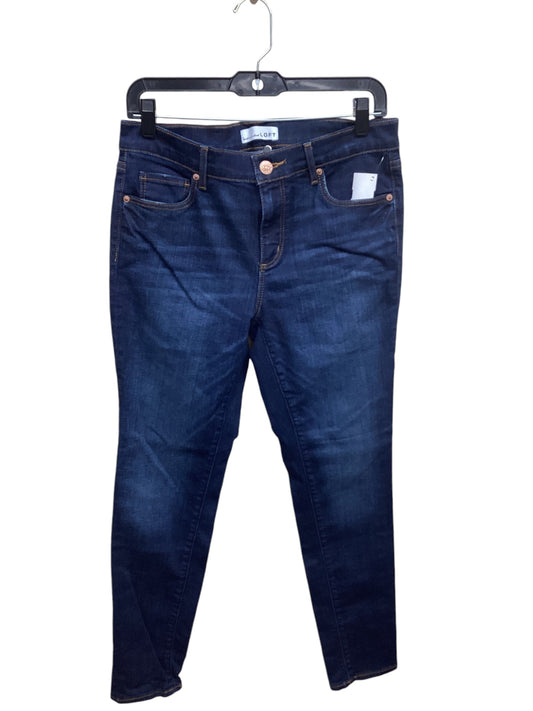 Jeans Straight By Loft In Blue Denim, Size: 6