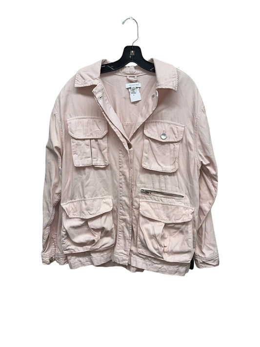 Jacket Denim By Top Shop In Pink, Size: M