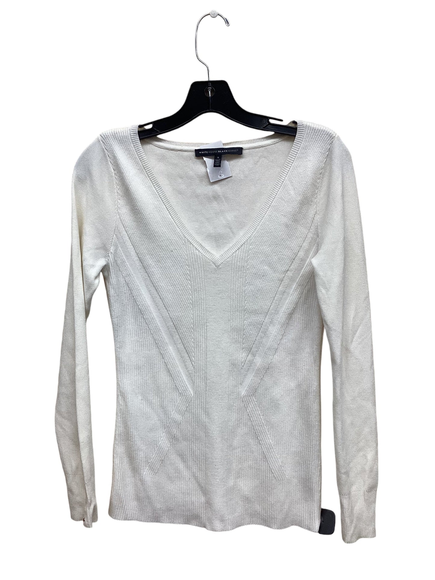 Top Long Sleeve By White House Black Market In Beige, Size: S