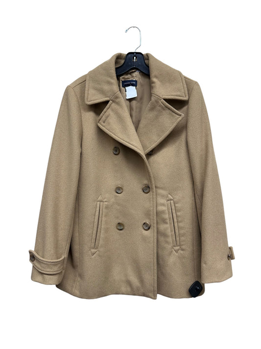 Coat Peacoat By Lands End In Brown, Size: S