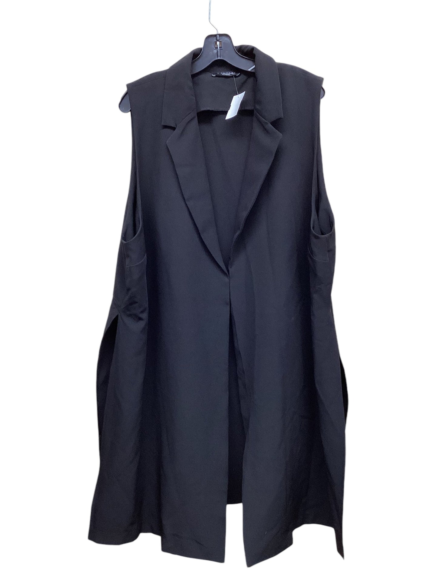 Vest Other By Tahari By Arthur Levine In Black, Size: 3x