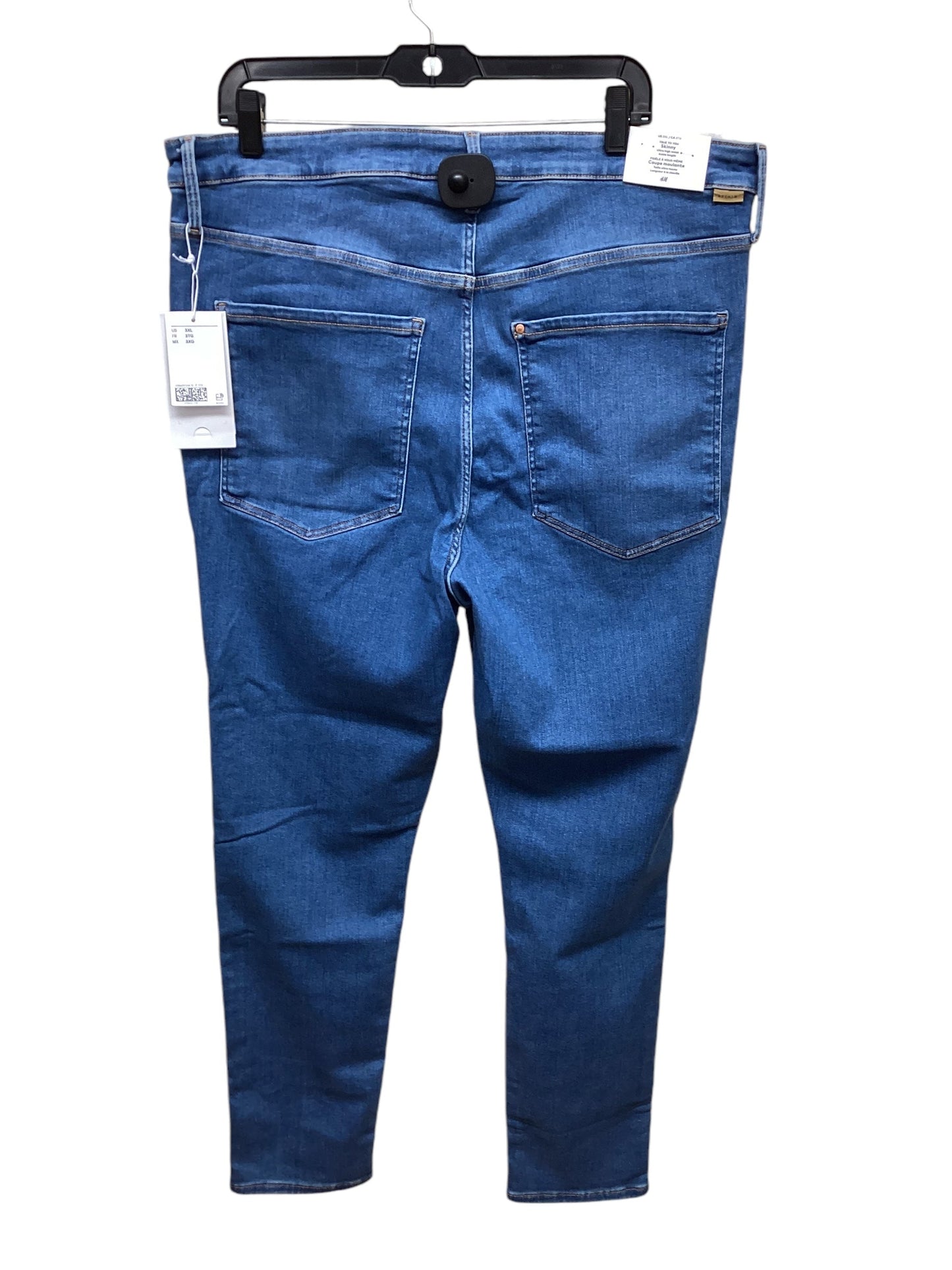 Jeans Skinny By H&m In Blue Denim, Size: 3x