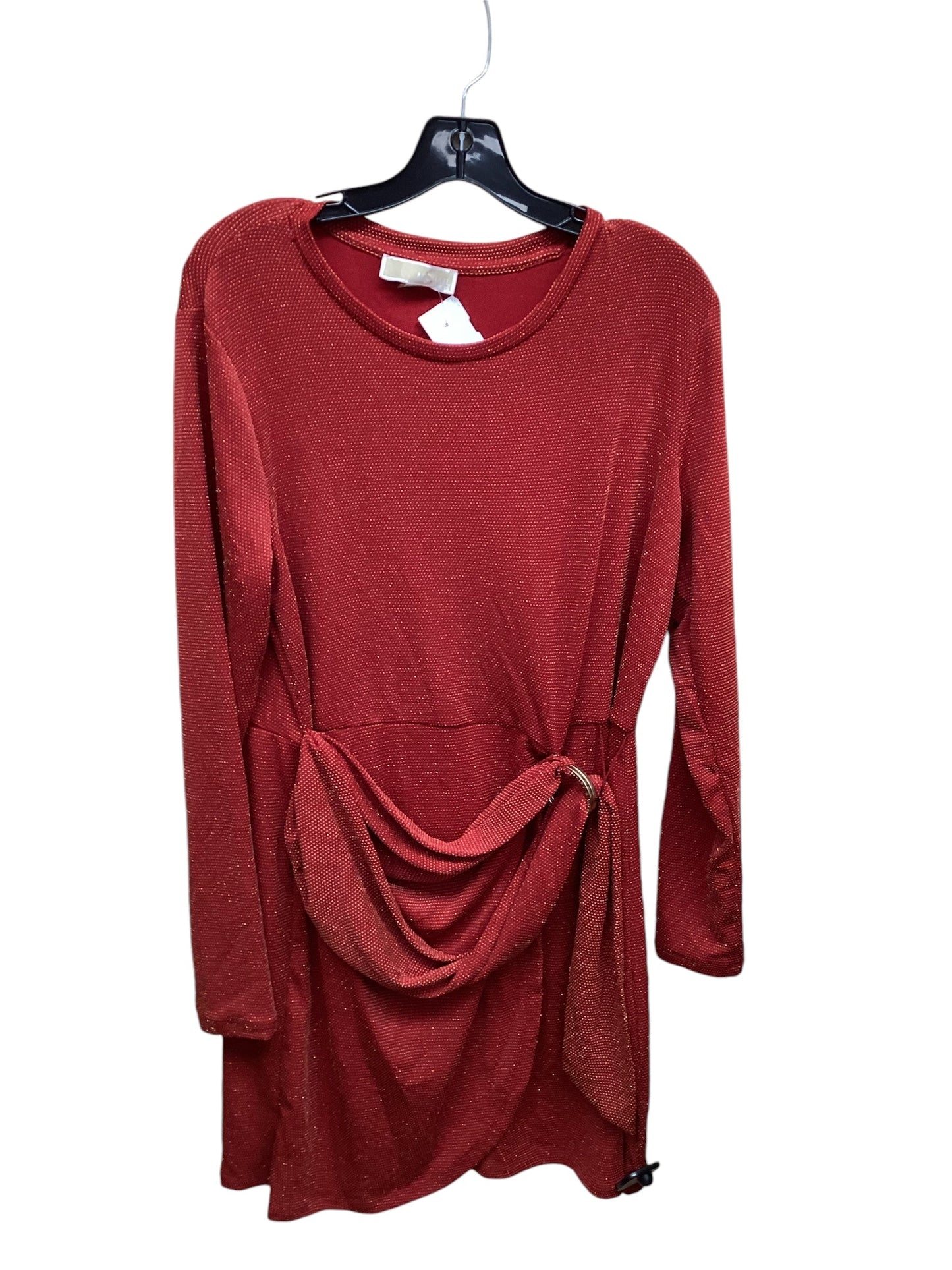 Dress Party Short By Michael By Michael Kors In Gold & Red, Size: L